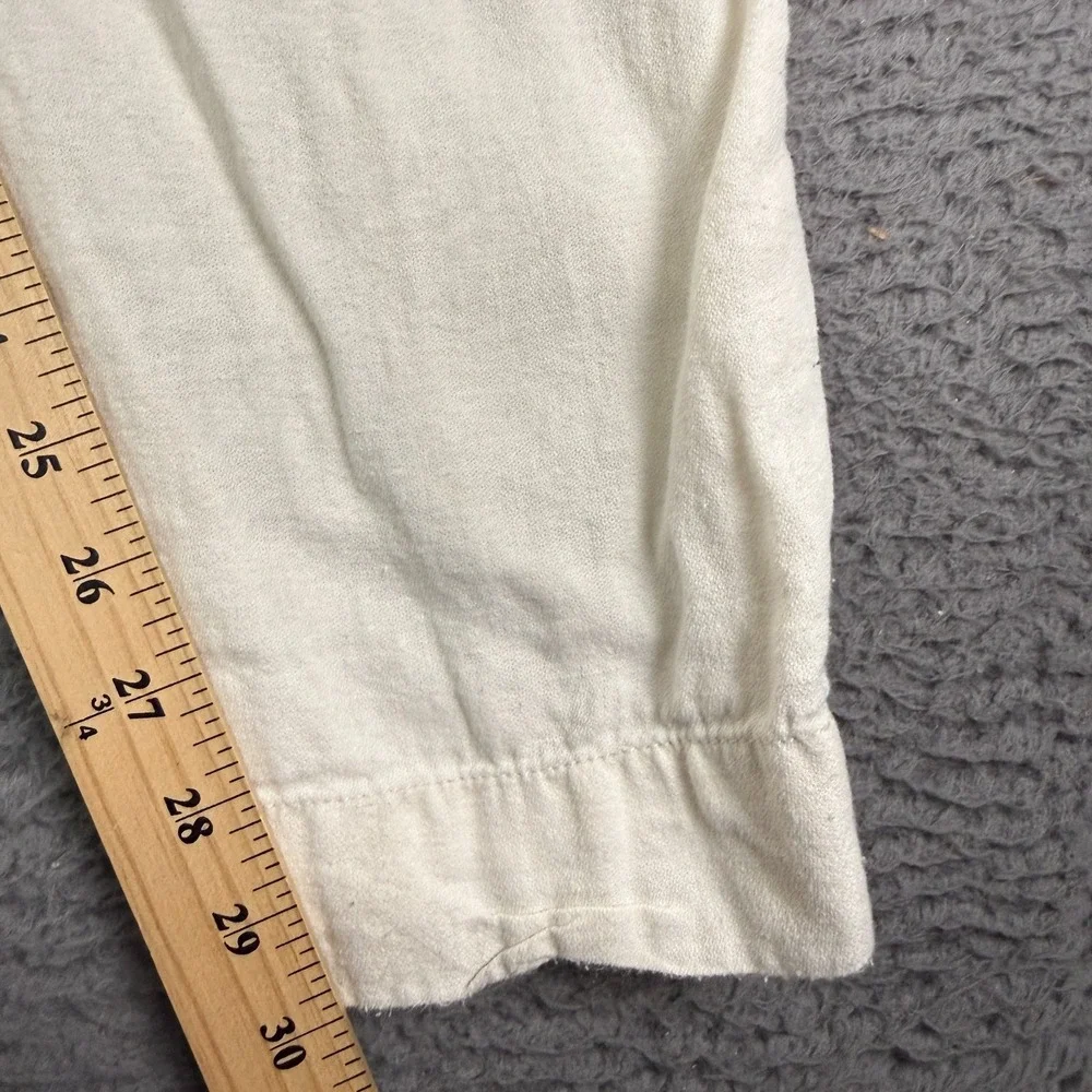 Banana Republic Linen Pants Mens 36x30 Beige Slim Straight Chino Beach Lounge